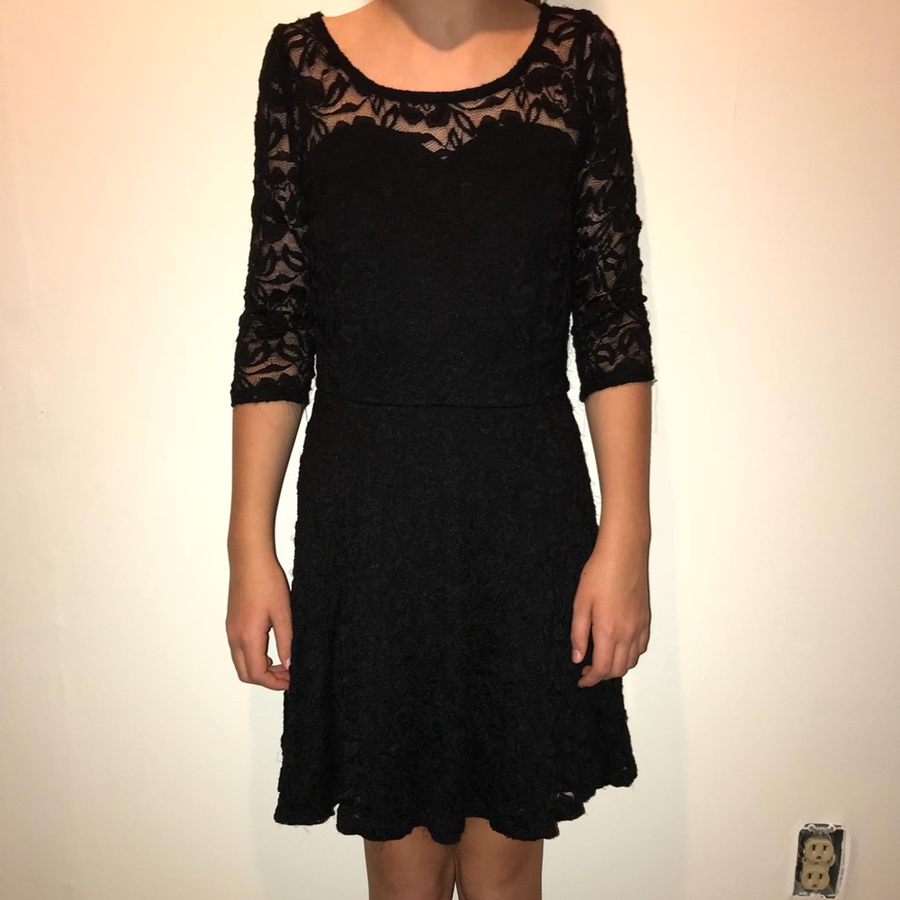 Material girl lace skater dress size small
